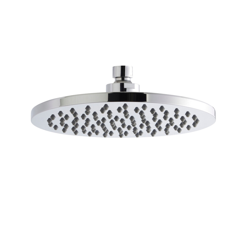 Balterley Consall Round Easyclean Fixed Shower Head 200Mm, Modern Design, High Flow - Chrome Finish 5056211845713