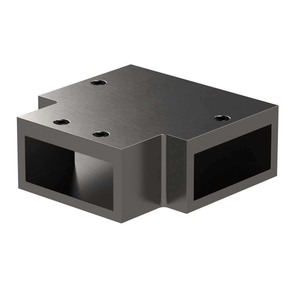 Balterley Wetroom Arm T Piece (For Use With Flat Support Bar) - Brushed Pewter - Image 2