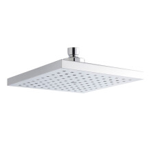 Balterley Swinscoe Square Easyclean Fixed Shower Head 200mm, Modern Design, High Flow - Chrome Finish