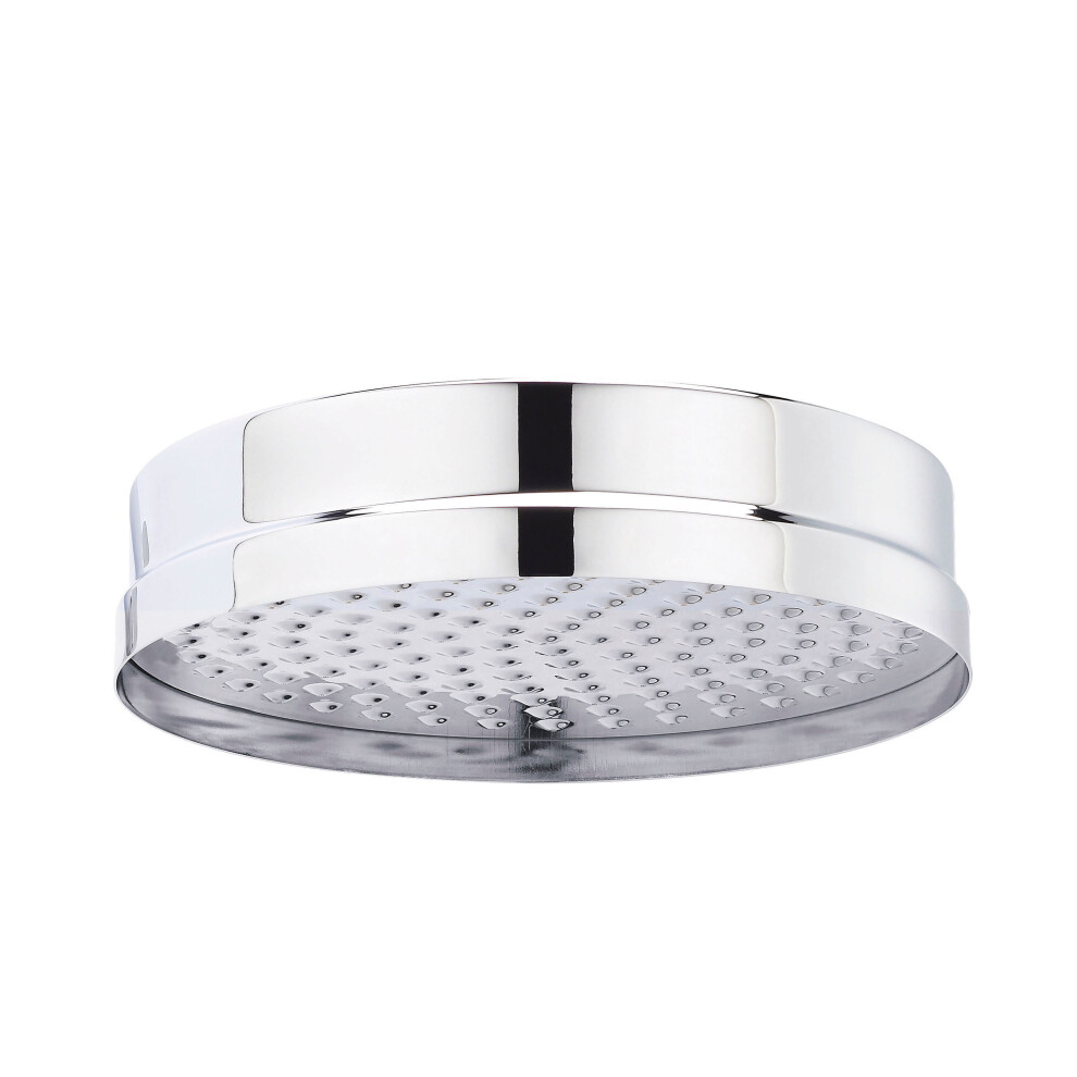 Balterley Traditional Apron Fixed Shower Head 200Mm, Round Design With Excellent Flow Rate - Chrome Finish