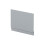 Balterley 750mm Straight Reversible Bath End Panel & Plinth - Satin Grey 1