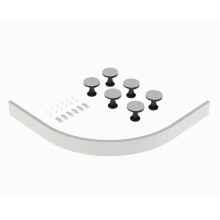 Shower Tray Leg Set - White - For 700mm-900mm Quadrant Resin Trays
