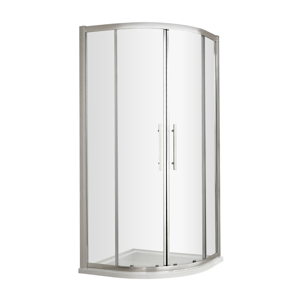 Balterley Kinvaston 900Mm Shower Side Panel With 8Mm Toughened Safety Glass And Easyfit Assembly System - Chrome