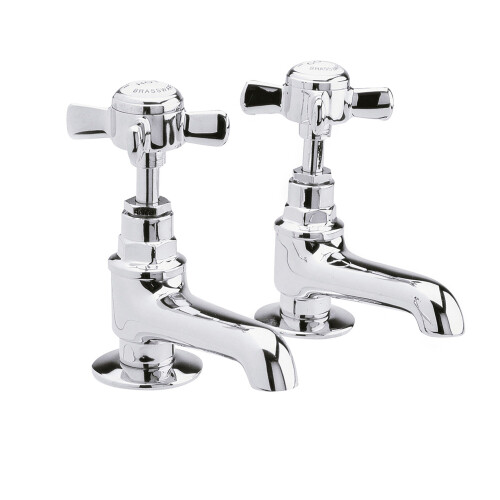 Balterley Balterley Kingsey Traditional Crosshead Basin Taps - Chrome