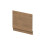 Balterley 700mm Straight Bath End Panel and Plinth - Antique Oak 1