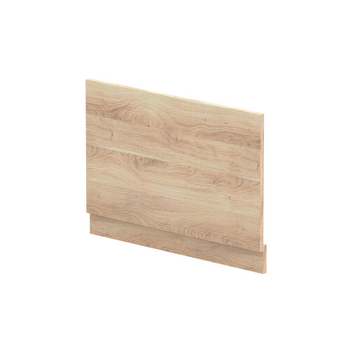 Balterley 800mm Straight Bath End Panel and Plinth - Bleached Oak