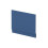 Balterley 750mm Straight Reversible Bath End Panel & Plinth - Satin Blue 1