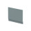 Balterley 750mm Edge/Power Straight End Bath Panel & Plinth - Matt Coastal Grey 1