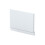 Balterley 800mm Straight Reversible Bath End Panel & Plinth - Satin White 1
