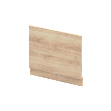 750mm Straight Bath End Panel and Plinth - Bleached Oak