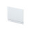 Balterley 750mm Straight Reversible Bath End Panel & Plinth - Satin White 1