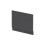 Balterley 750mm Edge/Power Straight End Bath Panel & Plinth - Textured Woodgrain Graphite Grey 1