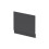Balterley 700mm Edge/Power Straight End Bath Panel & Plinth - Textured Woodgrain Graphite Grey 1