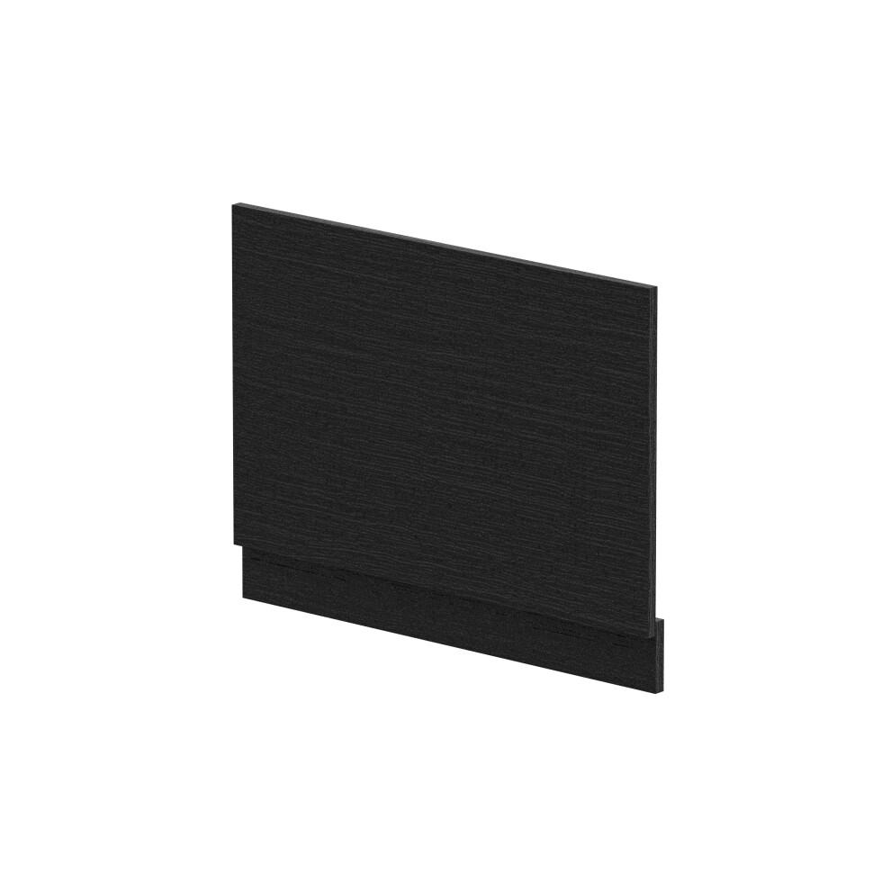 750Mm Bath Mfc End Panel & Plinth - Woodgrain Charcoal Black 5056462638089