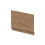 Balterley 800mm Straight Bath End Panel and Plinth - Antique Oak 1