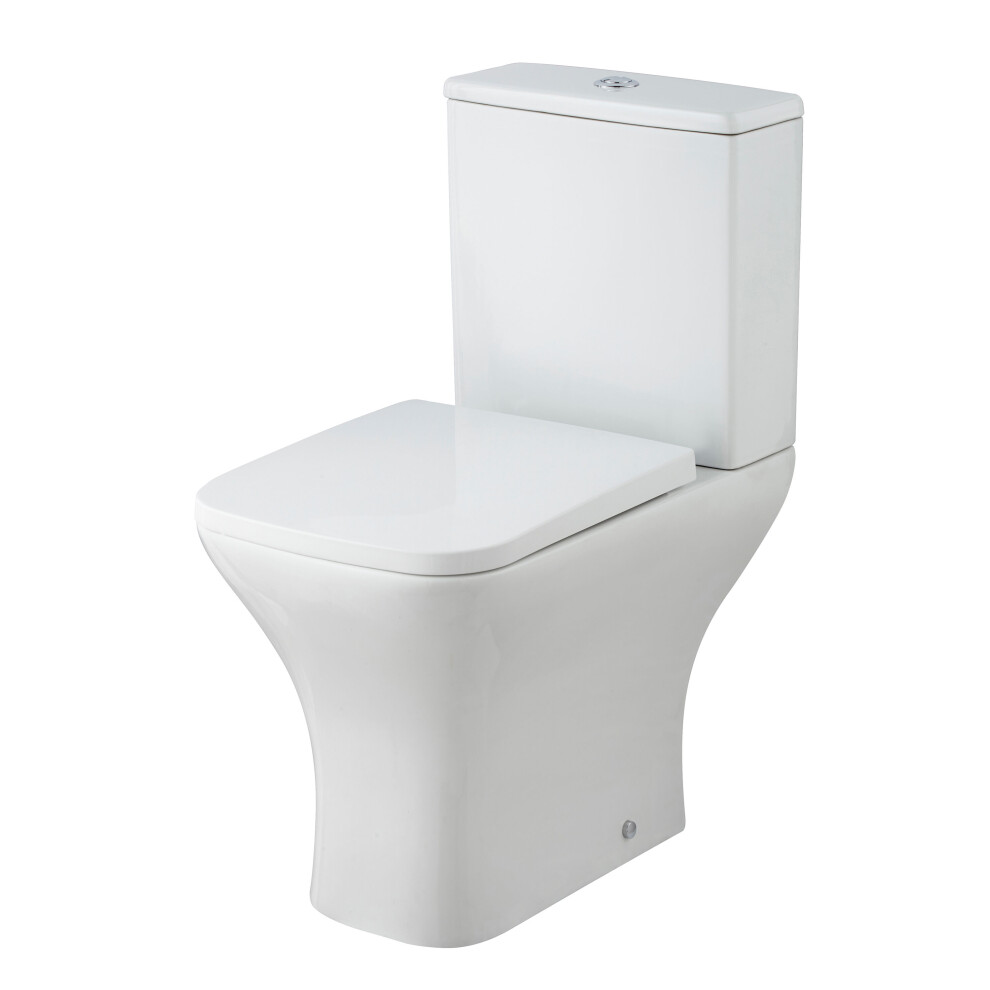 Balterley Rimless Toilet Pan, Cistern & Soft Close Seat - 790Mm X 375Mm X 612Mm White