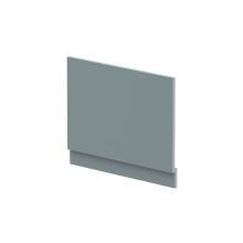 700mm Edge/Power Straight End Bath Panel & Plinth - Matt Coastal Grey
