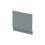 Balterley 700mm Edge/Power Straight End Bath Panel & Plinth - Matt Coastal Grey 1