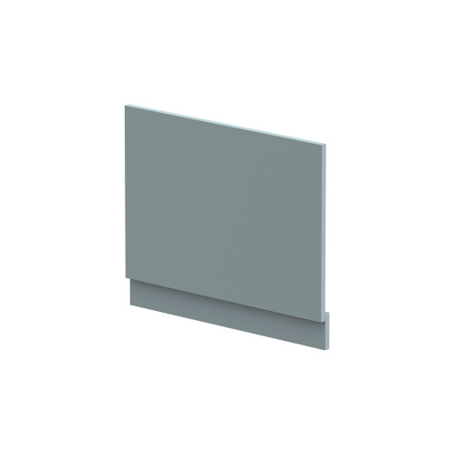 Balterley 700mm Edge/Power Straight End Bath Panel & Plinth - Matt Coastal Grey