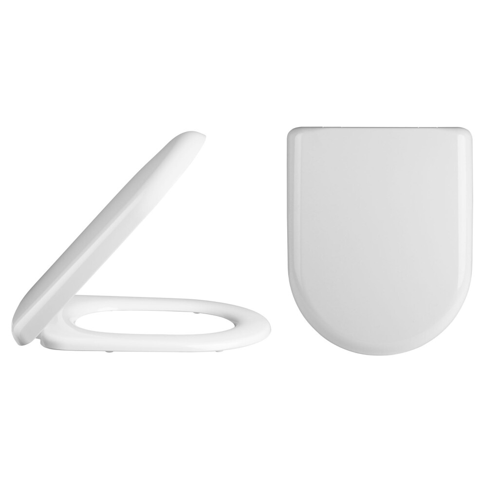 Standard D Shape Top Fix Soft Close - White 5056678429488