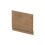 Balterley 750mm Straight Bath End Panel and Plinth - Antique Oak 1