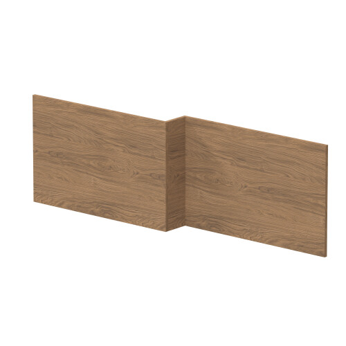 Balterley 1700mm Square L-Shape Shower Bath Front Panel - Antique Oak