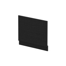700mm Bath MFC End Panel & Plinth - Woodgrain Charcoal Black