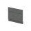Balterley 750mm Bath MFC End Panel & Plinth - Woodgrain Anthracite 1