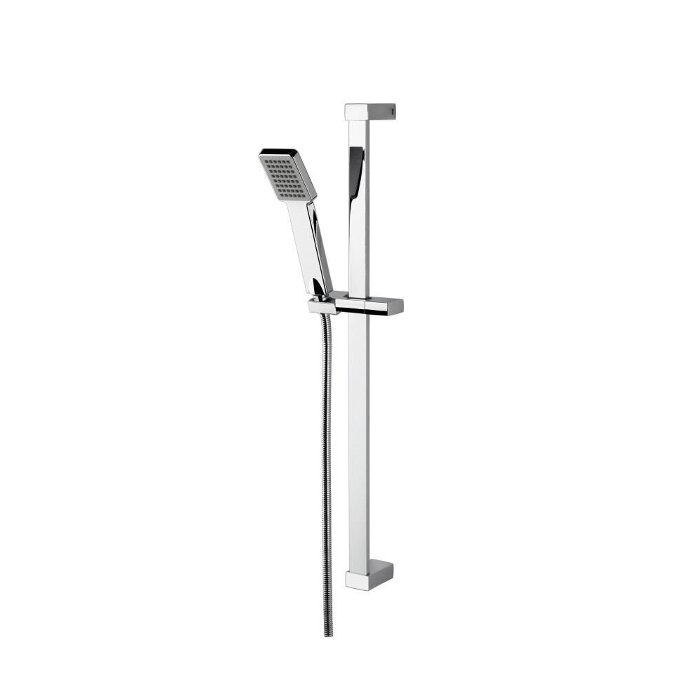 Balterley Square Slide Rail Shower Kit With Single Function Head - Chrome