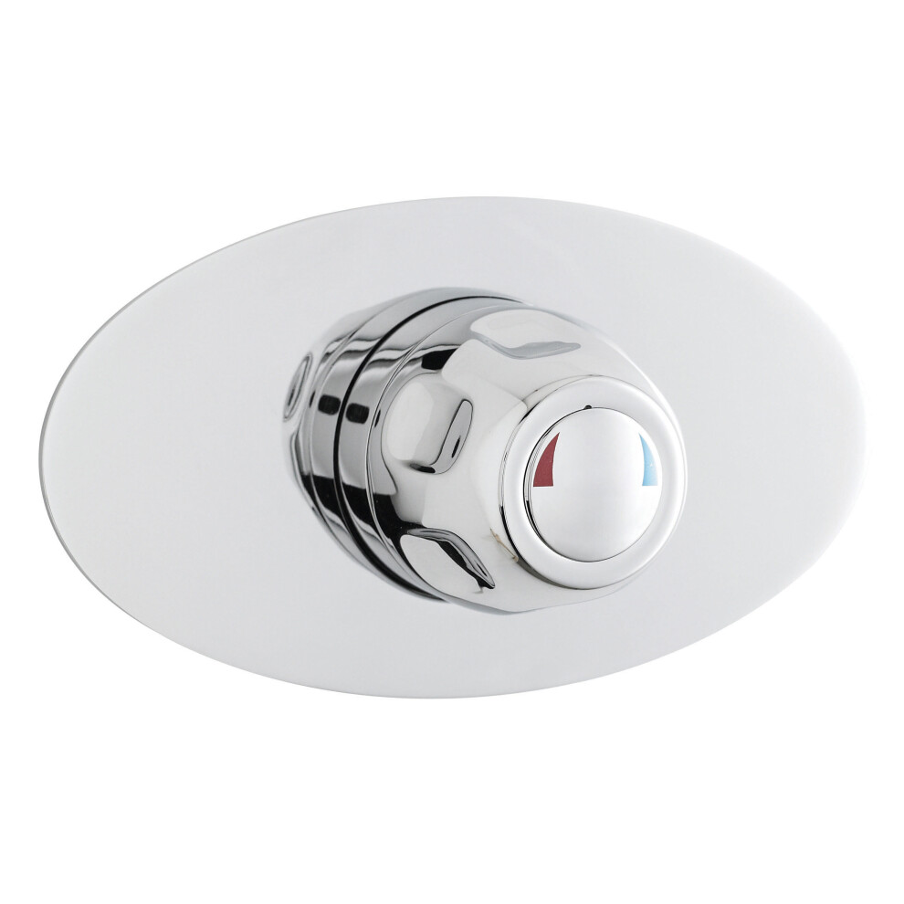 Balterley Contemporary Round Concealed Sequential Thermostatic Shower Valve - Chrome