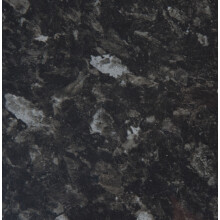 Black Slate Gloss MFC Laminate Kitchen Worktop, W 2000mm x L 28mm x D 365mm, Black