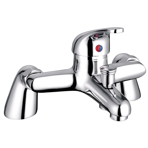 Balterley Standard Deck Mounted Single Lever Bath Shower Mixer Tap - Chrome