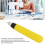 LED Needle Threader with Battery Compact Plastic Design for Sewing Yellow 10