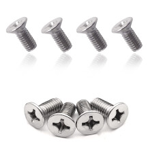 4pcs Stainless Steel Brake Rotor Screws 93600060140H for Honda Acura Hyundai Kia Front Rear Rust