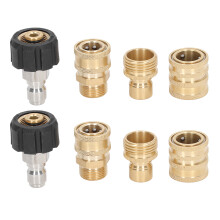8 Stück Metall-Pressure-Washer-Adapter-Set mit Schnellanschluss-Fittings