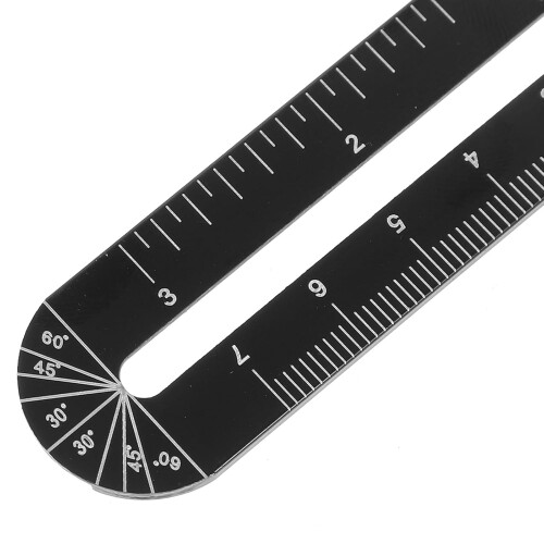 Adjustable SixFold Tile Hole Locator Ruler with Drill Guide for Accurate Positioning 2