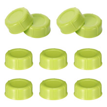10pcs Narrow Baby Bottle Caps for Dr Brown and Medela, BPA LeakProof Sealing Ring, Green