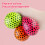 12 Pack Stress Balls Set, 5x5 cm, TPR, Assorted 7