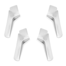 4 PCS RV Rain Gutter Spouts White, Weather Resistant Roof Rain Diverter for Motorhome and Camper