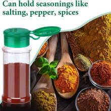50 Tarros de PláStico para Especias con Tapas para Coctelera, Recipientes para Especias, Botellas PláStico para Especias, Tarros para Coctelera