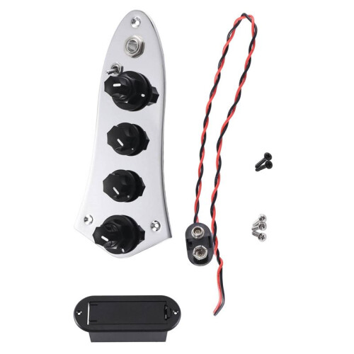 Universal 5 Jazz JB-08 Bass Loaded Control Plate för 4/5-SträNgade Basgitarrdelar