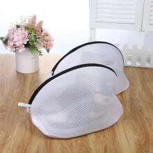 2 Pcs Mesh Laundry Bag for Trainers/Shoes Boot with Zips for Washing Machines Travel Clothes Organizer Bags, Medium