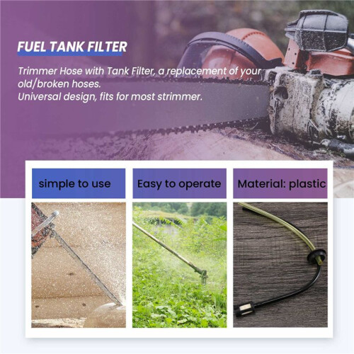 5Pcs/Set Replacement Fuel Hose Pipe Tank Filter for Strimmer Trimmer Brush Cutter Chainsaw Fuel  Filter 2
