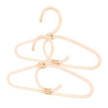 2Pcs Rattan Clothes Hanger Nordic Style Kids Garments Organizer Rack Children Hanger Kids Room Decor Hangers for Clothes