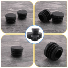 24Pack Chair Table Legs Plug 22mm Diameter Round Plastic Cover Thread Inserted Tube to Protect The Floor and Bumps