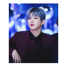 DIY Pintura Diamante Cabelo Roxo Kang Daniel Strass Círculo Completo Diamante Pintura de Parede Decoração de Quarto