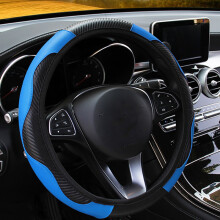 Car Steering Wheel Cover Breathable Non-Slip Steering Covers Internal Accessories Suitable for Car Decoration Red