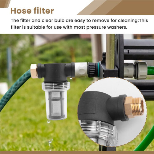 SedimentfilterfäSteledning Vattenslangsfilter, TräDgåRdsslangsfilter för HöGtryckstväTtinloppsvatten 1
