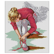 Ballet Painting Pattern Stitch Kits DIY Handmade Needlework 14CT Canvas Embroidery Set Home Decor