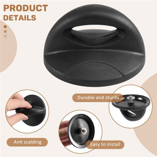 1Pcs Universal Pot Lid Replacement Knobs, Heat Resistant Pan Lid Holding Handles 2